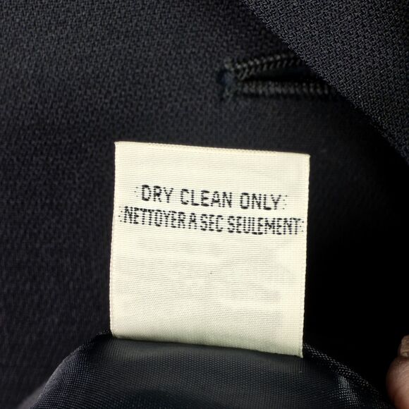 Talbots Wool Classic Blazer 16 Made In Japan Tailored Notched Lapel Navy Lined - Picture 9 of 15